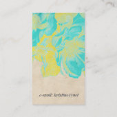 かわいらしいヴィンテージの花、名刺 名刺 (裏面)