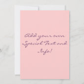 かわいらしいヴィンテージの蝶招待状 セーブザデート (裏面)