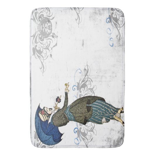 かわいらしいヴィンテージのsteampunkのcosplay浴室のマット バスマット (正面縦)