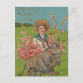 かわいらしいヴィンテージはがき ポストカード (正面)