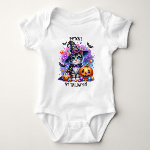 かわいらしい不気味かわいい子どもハロウィーン ベビーボディスーツ