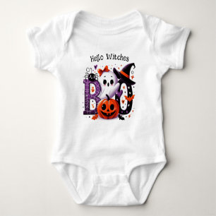 かわいらしい不気味かわいい子どもハロウィーン ベビーボディスーツ