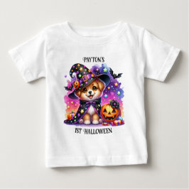 かわいらしい不気味かわいい子どもハロウィーン ベビーTシャツ