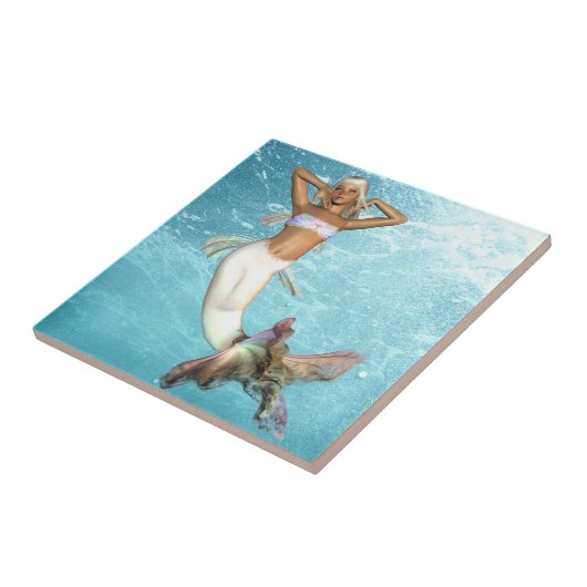 かわいらしい人魚のタイル タイル (側面)