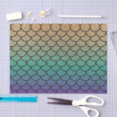 かわいらしい人魚の尾 薄葉紙 (クラフト)