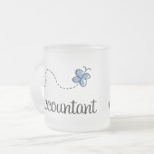 かわいらしい会計士 フロストグラスマグカップ (正面左)