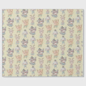 かわいらしい動物の包み紙 ラッピングペーパー (フラット)