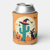 かわいらしい南西ハロウィーン砂漠/サボテン 缶クーラー (缶裏面)