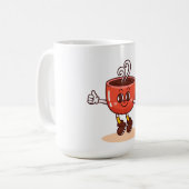 かわいらしい可愛いコーヒーカップ コーヒーマグカップ (正面左)