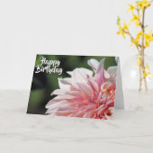 かわいらしい夏のダリアの挨拶状 カード (黄色い花)