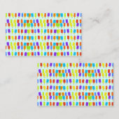 かわいらしい夏のポップスクリームかわいい 名刺 (正面/裏面)