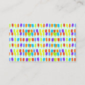 かわいらしい夏のポップスクリームかわいい 名刺 (正面)