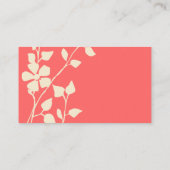 かわいらしい夏の花柄 名刺 (裏面)