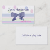 かわいらしい女の子のテレホンカード コーリングカード (正面/裏面)