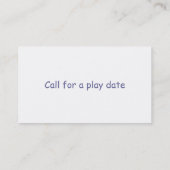 かわいらしい女の子のテレホンカード コーリングカード (裏面)