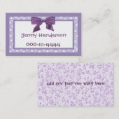 かわいらしい女の子のテレホンカード コーリングカード (正面/裏面)