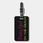 かわいらしい女の子の荷物のラベル ラゲッジタグ (正面縦)