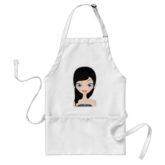 かわいらしい女の子 スタンダードエプロン (正面)