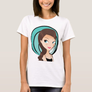 かわいらしい女の子 Tシャツ