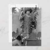 "かわいらしい子供"のヴィンテージの写真 ポストカード (正面/裏面)