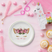 かわいらしい子猫の紙皿 ペーパープレート (パーティー)