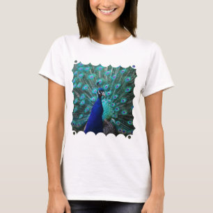 かわいらしい孔雀の女性はTシャツに合いました Tシャツ