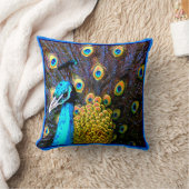 かわいらしい孔雀の芸術の枕 クッション (ブランケット)