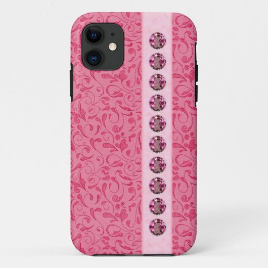かわいらしい宝石で飾られたiPhoneのケース Case-Mate iPhoneケース (裏面)