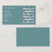 かわいらしい家アイコン不動産業者 名刺 (正面/裏面)