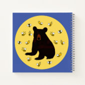 かわいらしい小さなハチミツビーベア ノートブック (裏面)