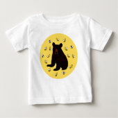 かわいらしい小さなハチミツビーベア ベビーTシャツ (正面)