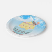 かわいらしい小さな孵化鶏の赤ちゃんシャワー ペーパープレート (アングル)