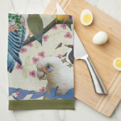 かわいらしい小鳥 キッチンタオル (四つ折り)
