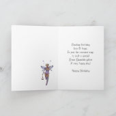 かわいらしい市が付いているひ孫娘のバースデー・カード カード (内部)