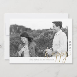 かわいらしい明けましておめでとう-フェイクなホイル シーズンカード