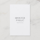 かわいらしい最小主義のデザインの専門の明白な贅沢 名刺 (正面)