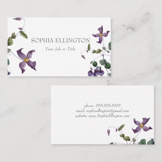 かわいらしい月桂樹によっては名刺が開花します 名刺 (正面/裏面)