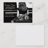 かわいらしい服のピアノの練習 名刺 (正面/裏面)