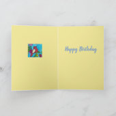 かわいらしい木のバースデー・カード カード (内部)