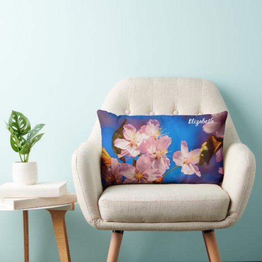 かわいらしい桜の花 ランバークッション (椅子)
