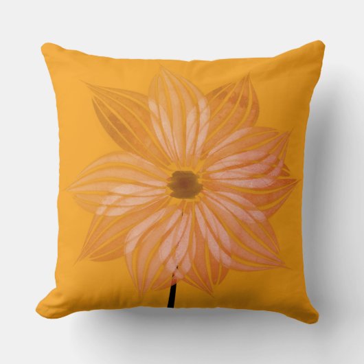 かわいらしい水彩の花枕 クッション (正面)