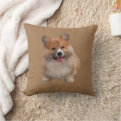 かわいらしい水彩ウェルシュコーギー枕 クッション (ブランケット)