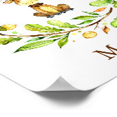 かわいらしい水彩ムース子供部屋アート ポスター (角)