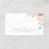 かわいらしい水彩画の花の名刺 名刺 (裏面)
