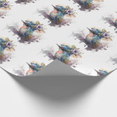 かわいらしい水彩鳥包み紙 ラッピングペーパー (角)