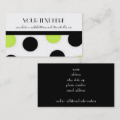 かわいらしい水玉模様 名刺 (正面/裏面)