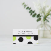 かわいらしい水玉模様 名刺 (スタンド正面)