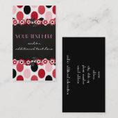 かわいらしい水玉模様 名刺 (正面/裏面)