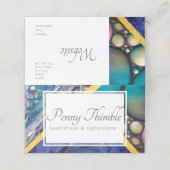 かわいらしい液体の型枠 予約カード (外部開封)