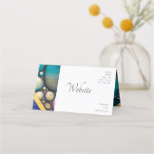 かわいらしい液体の型枠 予約カード (裏面)